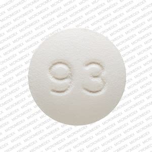 93 orange pill|small round white pill 93.